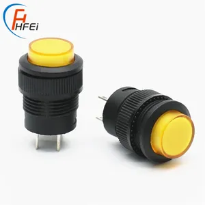 2 pin 4 pin 16mm momentary self-locking plastic 2 position nova kan-l6 self-locking push button switch