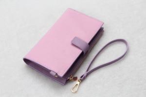 Portefeuille vintage en cuir deux tons pour femme, pochette à la mode, <span class=keywords><strong>violet</strong></span>, saffari, pochette pour téléphone, - Product Image 6