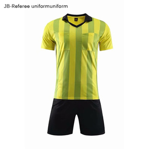 Reversible short sleeve authentic football shirt maker uniforms referee soccer jersey set - Product Image 1