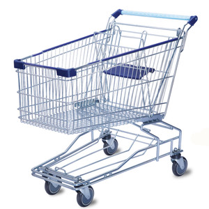 किराने की दुकान स्टील ट्राली सुपरमार्केट शॉपिंग कार्ट - Product Image 4