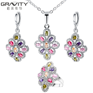 2018 <span class=keywords><strong>tendance</strong></span> losange plaqué or blanc grand <span class=keywords><strong>costume</strong></span> Africain ensemble de bijoux de mode avec pierre de couleur - Product Image 6