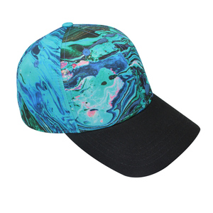 Popolare design curvo bordo cravatta tinta berretti da baseball del cappello - Product Image 1