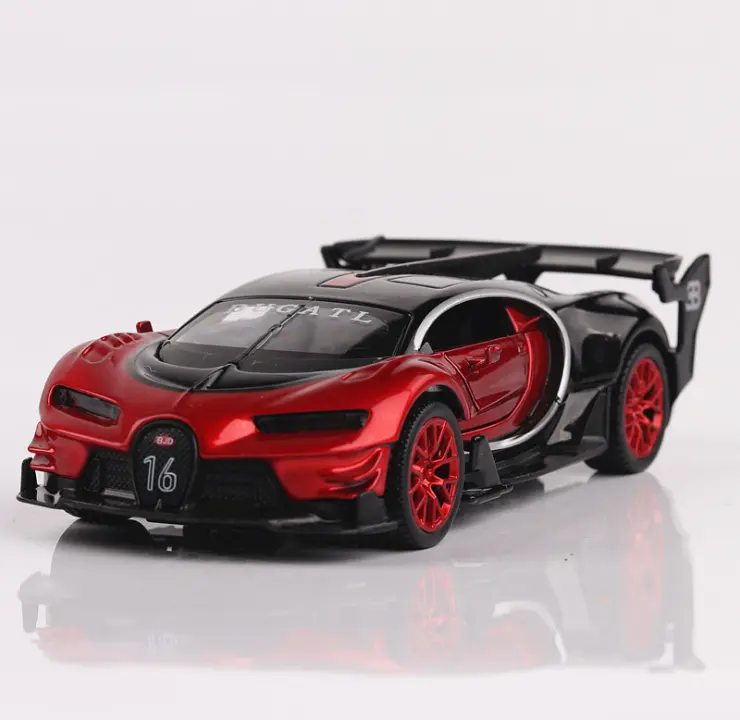 Modèles en alliage 1:32 jouets cadeaux modèles bugatti GT modèle de boîtier de simulation de retrait léger