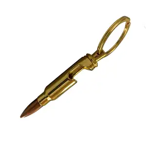 2019 Custom keychain maker metal 50 cal bottle opener / 50 caliber bullet bottle opener keychain