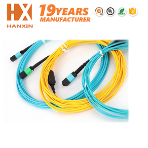 Fabricante de fibra óptica 12 de fibra OM4 MTP/MPO a LC Fanout parche lleva - Product Image 4