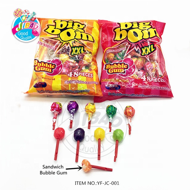 Пузырчатая камедь, заполненная внутри, конфеты, конфеты с фруктовым вкусом, Круглая Большая камедь, леденец, конфеты