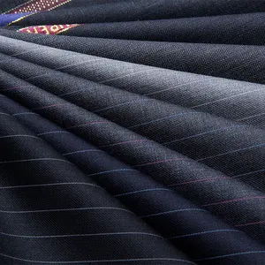 fancy stripe 70w30p wool polyester suit uniform fabric china