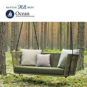 Outdoor Morden Hanging Rope <strong>Swing</strong> Sofa Aluminum <strong>Frame</strong> - Product Image 4