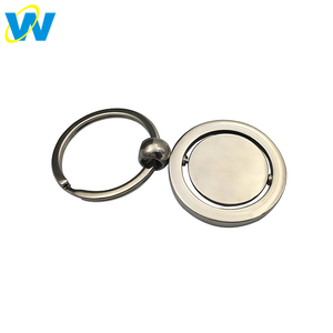 Ronde Laser gravé <span class=keywords><strong>carte</strong></span> du monde porte-clé, personnalisé spinner spinning porte-clés - Product Image 2