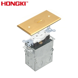 Tornillo abierto de latón empotrada cubierta <span class=keywords><strong>enchufes</strong></span> eléctricos <span class=keywords><strong>suelo</strong></span> <span class=keywords><strong>caja</strong></span> - Product Image 1