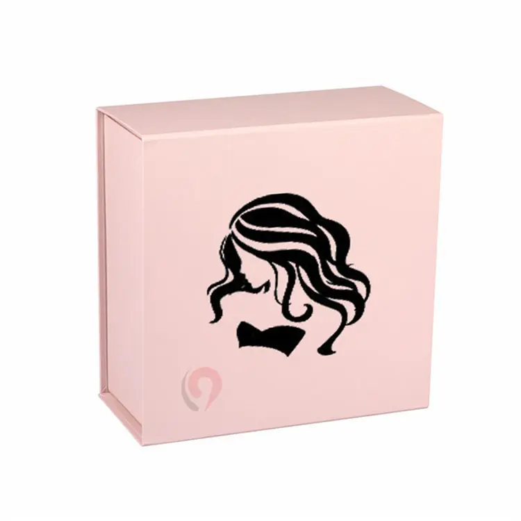 custom luxury rigid bundle human hair packaging box