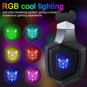 <span class=keywords><strong>ONIKUMA</strong></span> Auriculares Gaming Stereo <span class=keywords><strong>K8</strong></span> Auriculares de Diadema con microfono con 3.5 mm Jack Luz LED para PC Camuflaje Nintendo - Product Image 5