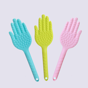 Meridian Shot body Health Beat Board Pad Palm palmada Forma de <span class=keywords><strong>la</strong></span> mano palmada Masaje de silicona Palillo para golpear - Product Image 5