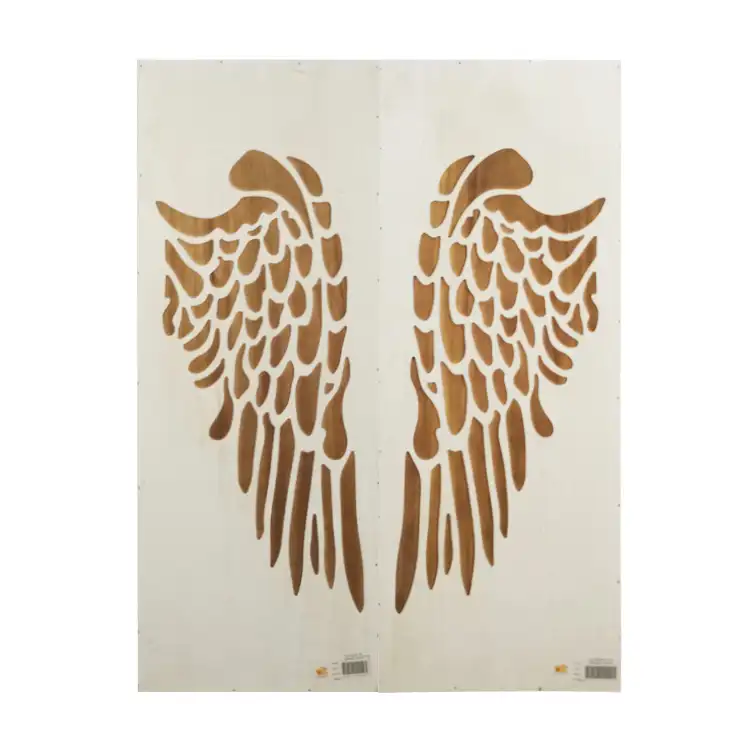 Американские Крылья Ангела на заказ, Современные Натуральные подвесные деревянные рельефные деревянные подвесные Декорации для ванной комнаты