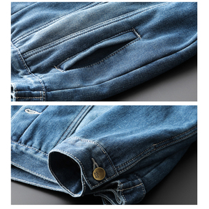 Chaqueta de mezclilla de lana gruesa de moda de los hombres 2019 Chaqueta de mezclilla de invierno de <span class=keywords><strong>la</strong></span> moda de invierno de <span class=keywords><strong>gra</strong></span> - Product Image 6