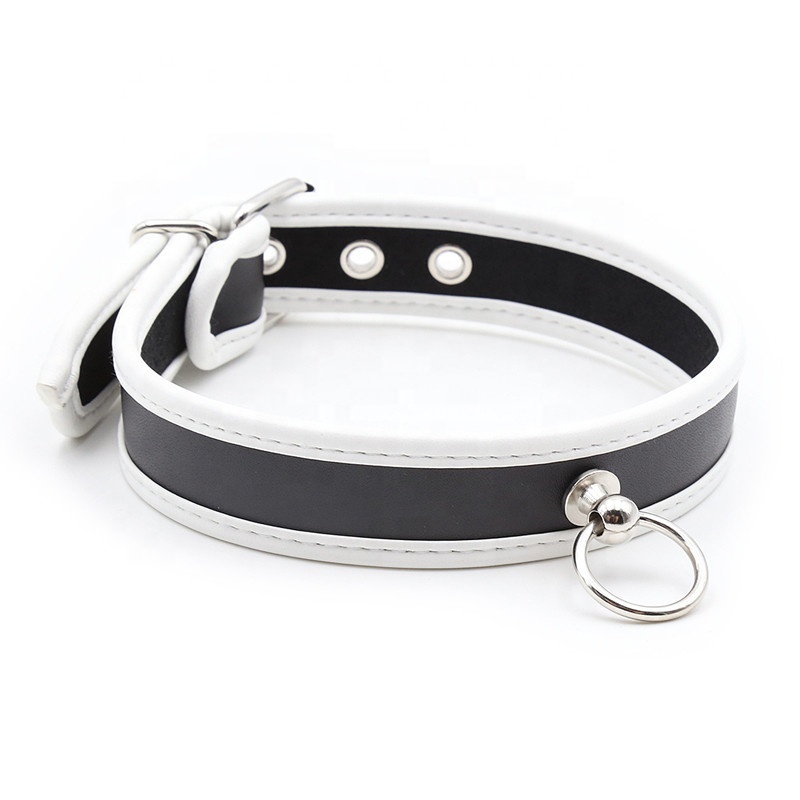 Anneau de cou de Collier Roleplay Réglable Ceinture Esclave SM Bondage