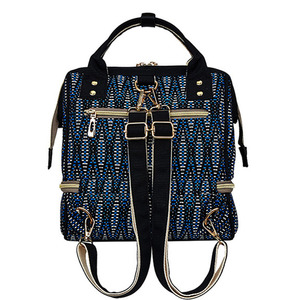 Polyester Striped Diaper Bag <strong>Mini</strong> <strong>Backpack</strong>,sublimation Customized Luxury Diaper Bag Tote for Mother,designer Diaper Bags Usa - Product Image 6