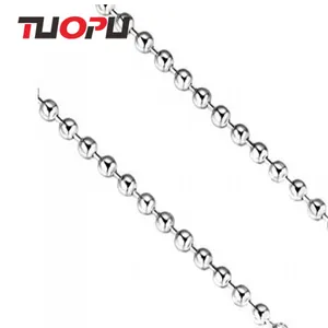 Factory supply stainless steel ball chain Necklace bead ball chain