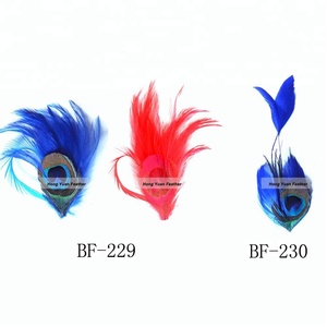 Fether Flower's made up handmade Peacock Fether brooch bouquet corsage for wedding wedding party <span class=keywords><strong>Cosplay</strong></span> - Product Image 1