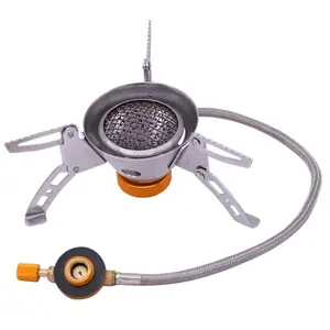 outdoor draagbare gas mini brander Suppliers-Zyzy-75 Factory Outlet Draagbare Winddicht Camping Kachel