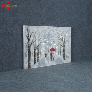 <span class=keywords><strong>Romantique</strong></span> Neige <span class=keywords><strong>Peinture</strong></span> Art <span class=keywords><strong>Peinture</strong></span> Toile LED Éclairage <span class=keywords><strong>Peinture</strong></span> - Product Image 3