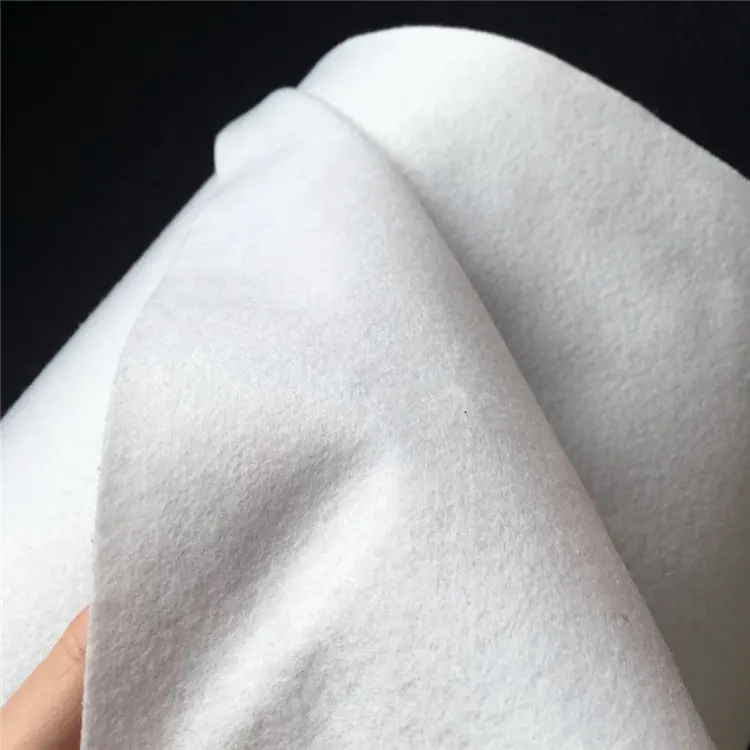 Nonwoven needle-punched polyester fabric textile under collar felt