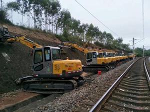 JG80L Hirail machines d'entretien ferroviaire excavatrice sur chenilles avec ballast contre-dépouille - Product Image 6