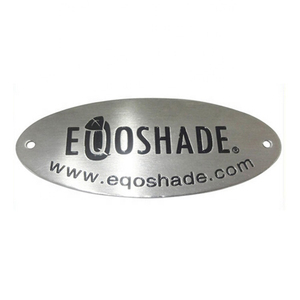 Personalizada de fábrica de acero inoxidable grabar <span class=keywords><strong>el</strong></span> logotipo delgada redonda pequeña placa de Metal - Product Image 6