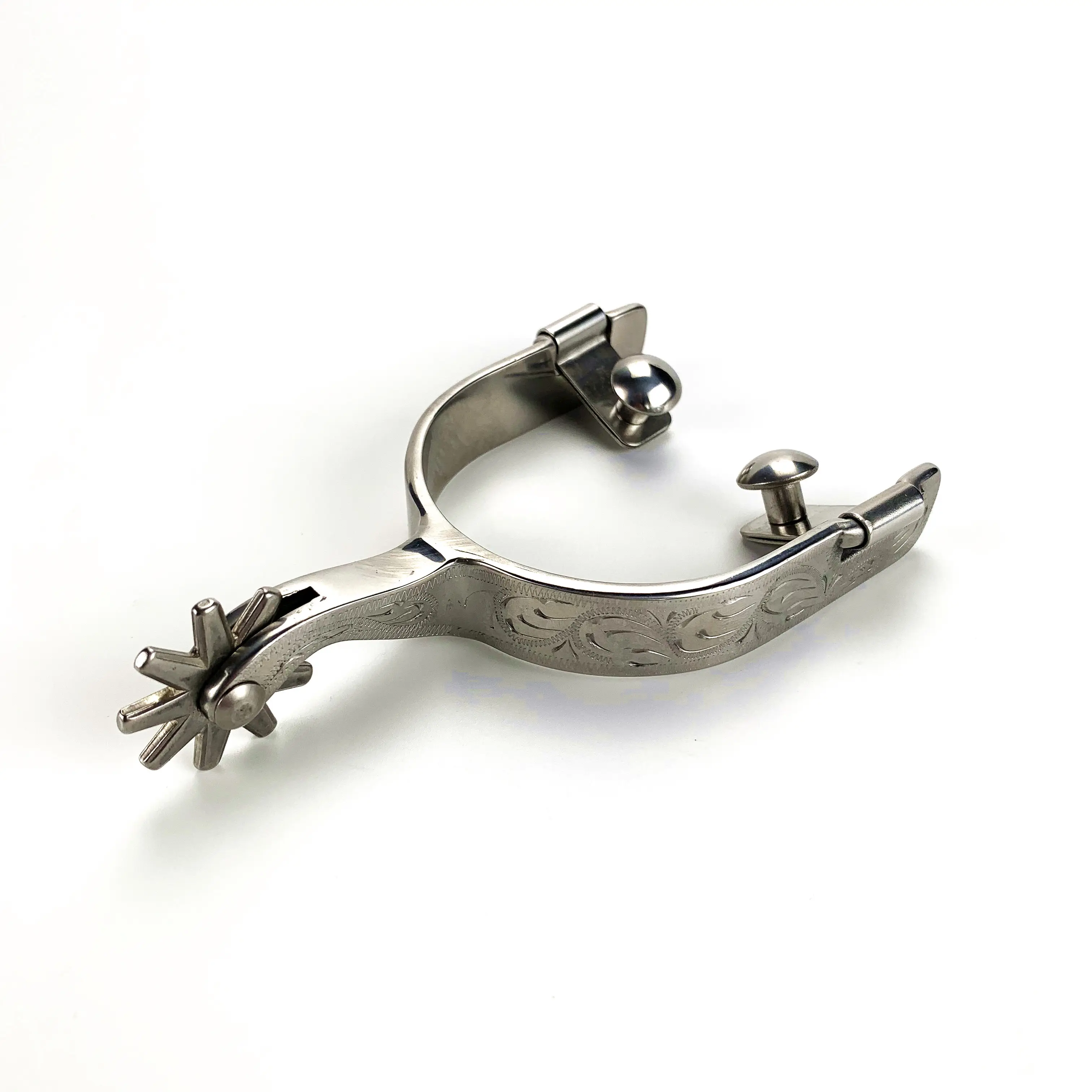 AJ Tack Praying Cowboy Copper Cross Western Show Spurs Mens