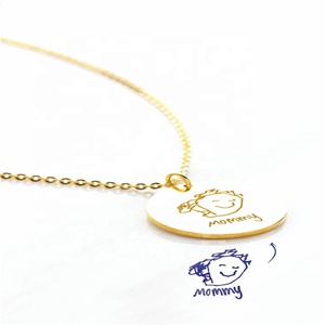 Personalizzato del <span class=keywords><strong>capretto</strong></span> di Disegno Collane FAI DA TE Tipo Dei Monili e Gioielli In Acciaio Inox Materiale Principale 18 K <span class=keywords><strong>oro</strong></span> gioielli galvanica - Product Image 6
