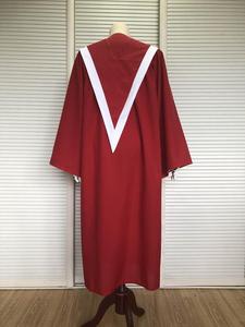 Abito corale di colore viola <span class=keywords><strong>e</strong></span> bianco con sovrapposizione di coro di design personalizzato - Product Image 3