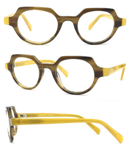 Kính Mắt Tròn Thời Trang Phong Cách Mới 2019 Gọng Kính Cỡ Nhỏ Khung Axetat Biểu Tượng Khách Hàng Khung Quang Học - Product Image 2