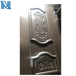 Puerta de acero de la piel de suministro de fábrica moldeada estampado de acero laminado en frío galvanizado de metal de hoja de la puerta - Product Image 6