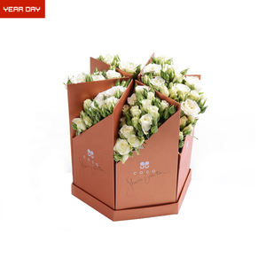 Detachable Unique Design Rose Packaging Flower Gift Box