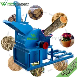 Weiwei crusher wood sawdust cheap firewood processor log splitter wood mill hammer grinder straw branch cob