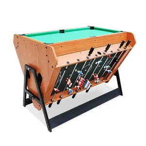 Popüler tarzı dönen 3 in 1 bilardo bilardo masası, hava hokeyi ve langırt CM006