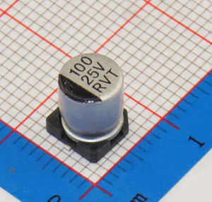 Aluminum Electrolytic Capacitor 100 <span class=keywords><strong>uf</strong></span> <span class=keywords><strong>25</strong></span> v - Product Image 1