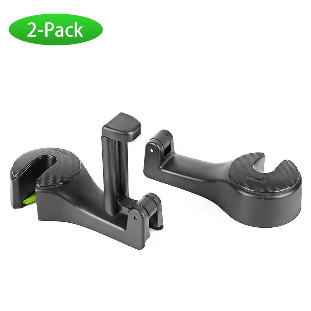 Многофункциональная вешалка на подголовник автомобильного сиденья, держатель с крючком и замком для телефона, кронштейн для сумки, кошелька с держателем для телефона