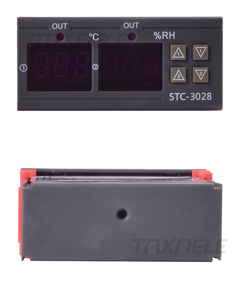 Contrôleur Numérique Température & Humidité STC-3028 – Double Affichage, 12V/24V/220V, -20°C à +80°C