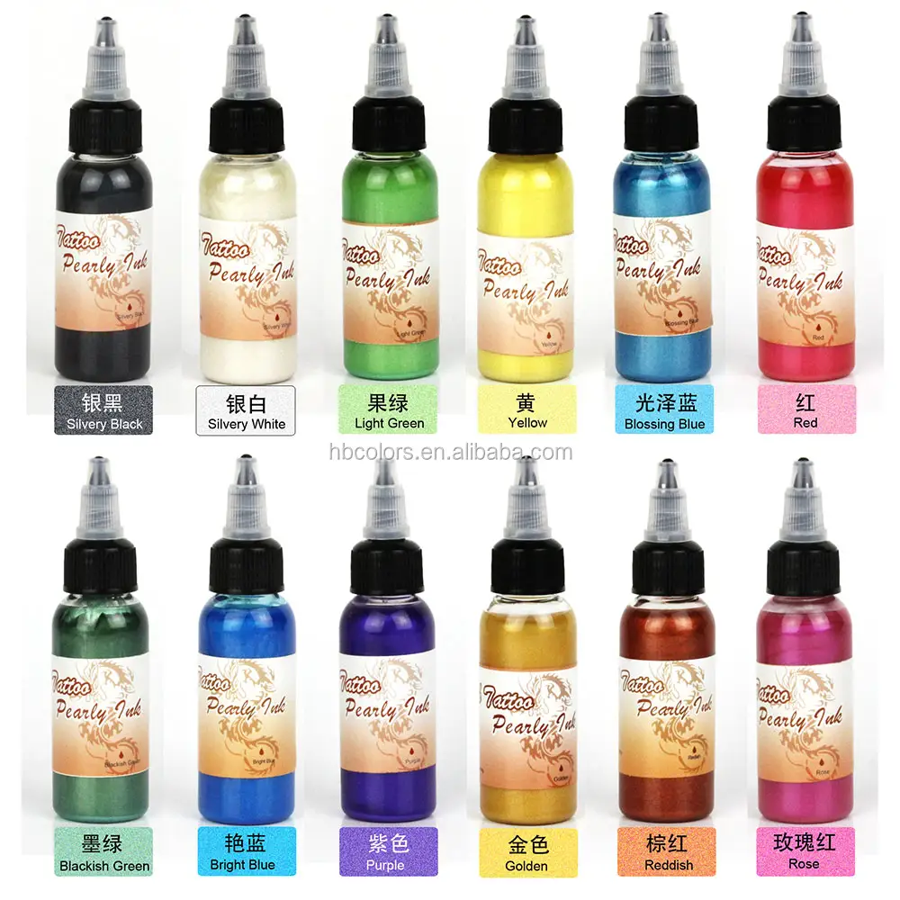 สีสัก Airbrush ชั่วคราวจากแอลกอฮอล์