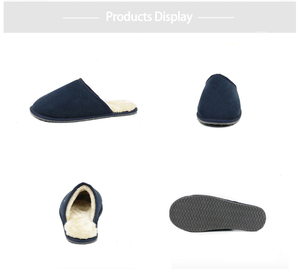 En gros confortable cinq étoiles hiver <span class=keywords><strong>chaud</strong></span> en mousse à mémoire de microfibre à bout fermé Scuff Indoor intérieur pantoufles - Product Image 6