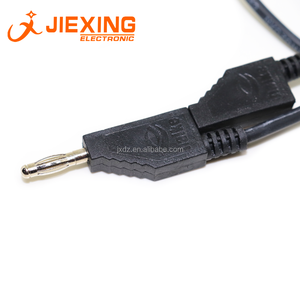 4mm chuối cắm với dây 1 m 1 mét cáp Nam đến Nam Nylon Stackable loại silicon dây - Product Image 4