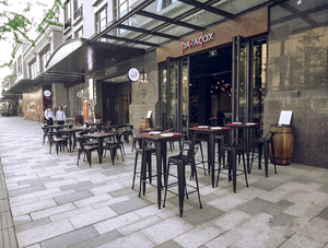 Phổ biến Quán Cà Phê Nhà Hàng Sắt Kim Loại Phân Đầy Màu Sắc Thấp Trở Lại Phần Còn Lại Thanh Phân - Product Image 4