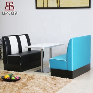 () Estilo de los años cincuenta, cabina de comedor vintage, juego de comedor americano, muebles, muebles de restaurante - Product Image 3