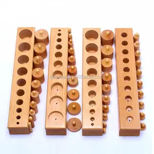 Hölzerner Intelligenzspielzeug Kindergartenmöbel montessori-Zylinderblock