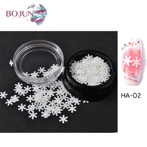 BOJUN caliente de Navidad <span class=keywords><strong>las</strong></span> ventas de Paillette de copo de nieve de lentejuelas para decoración de uñas - Product Image 4