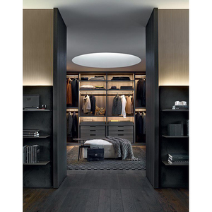 Armoires modernes en U du Vermont avec éclairage LED, portes coulissantes en verre, placard <span class=keywords><strong>de</strong></span> <span class=keywords><strong>luxe</strong></span> pour chambre à coucher, <span class=keywords><strong>dressing</strong></span> <span class=keywords><strong>de</strong></span> <span class=keywords><strong>luxe</strong></span> étanche - Product Image 3