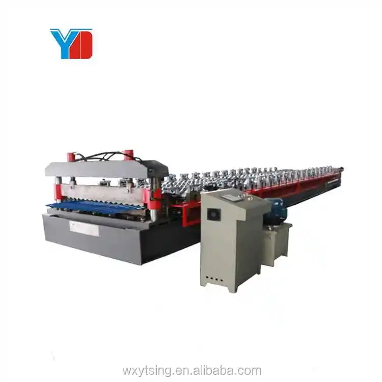 Full Automatic Corrugated Roll Forming Galvanized Sheet Making Machine High Precision