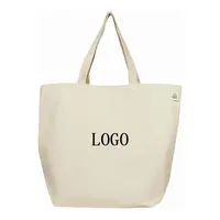 Sac à bandoulière en toile de coton avec logo personnalisé, sac écologique réutilisable et de haute qualité pour voyage ou plage, prix d'usine