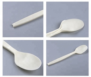 Biodégradables non toxique <span class=keywords><strong>boutique</strong></span> amidon de maïs dessert cuillère pour la vente en gros - Product Image 4